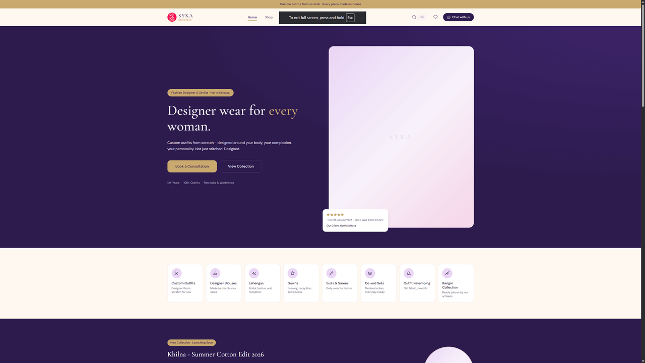 Syka Boutique Platform