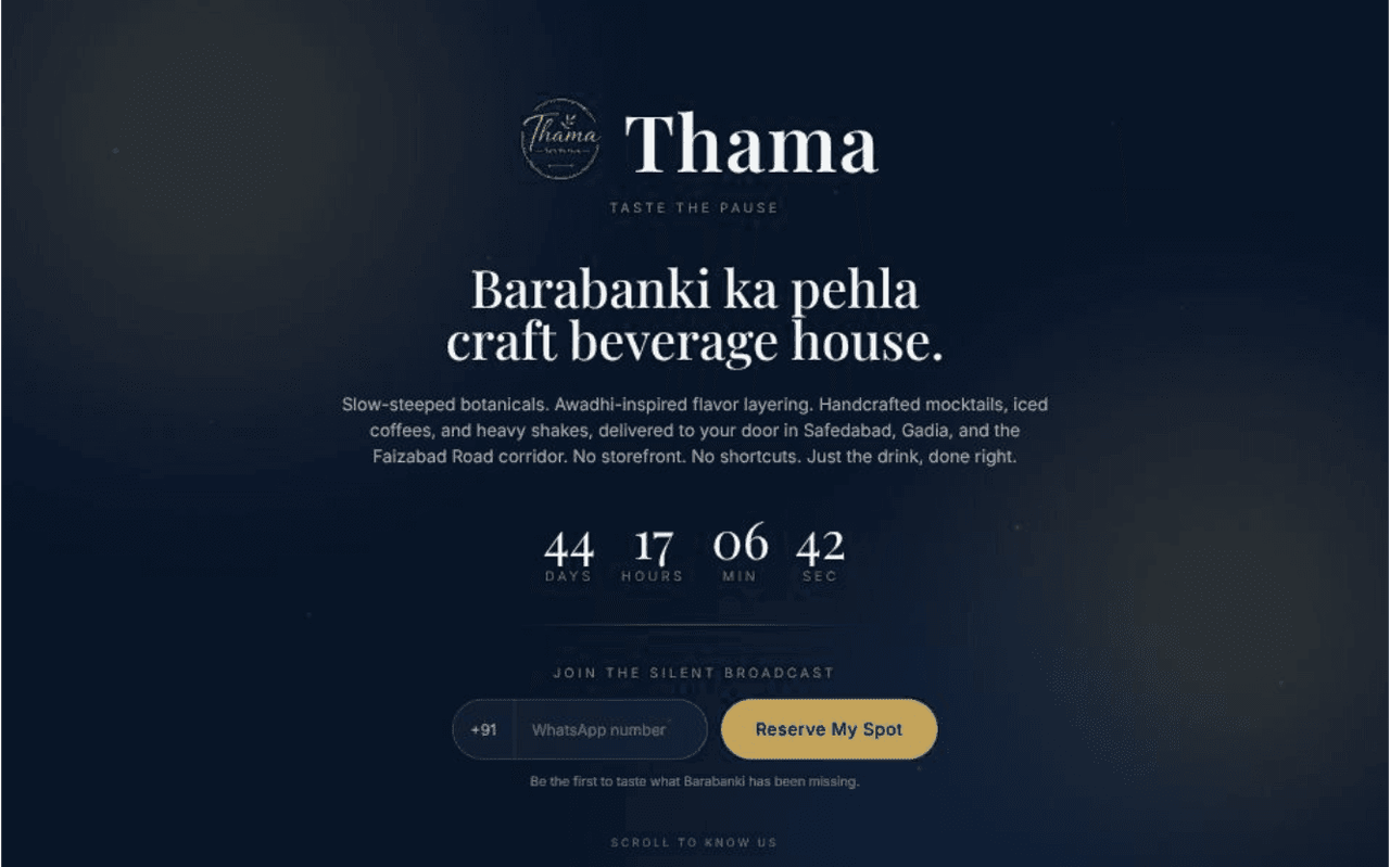 Thama - Taste the Pause